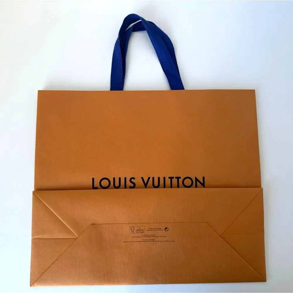 Louis Vuitton Large Orange Gift Shopping Bag